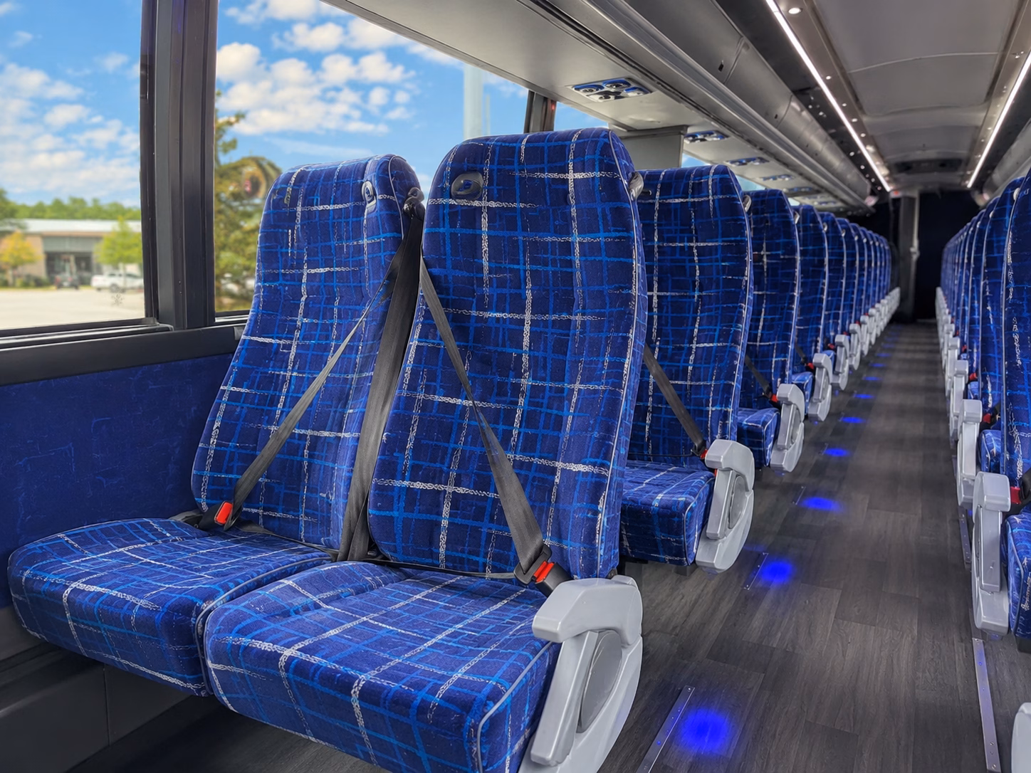 stamford charter bus rental interior