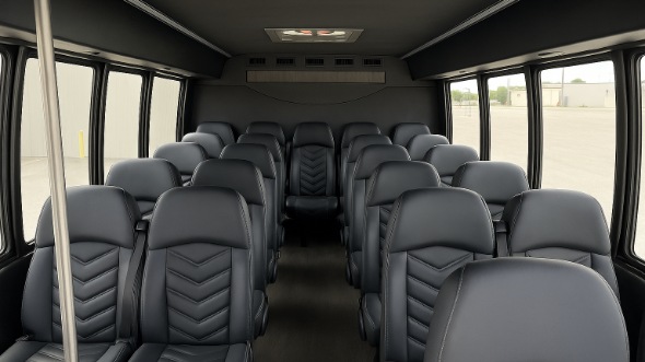 Interior of Charter Bus Company Jersey City's 15 Passenger Minibus in Jersey City