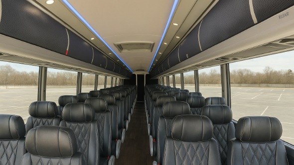 milford 54 passenger charter bus rental