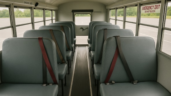 milford school bus rental inside